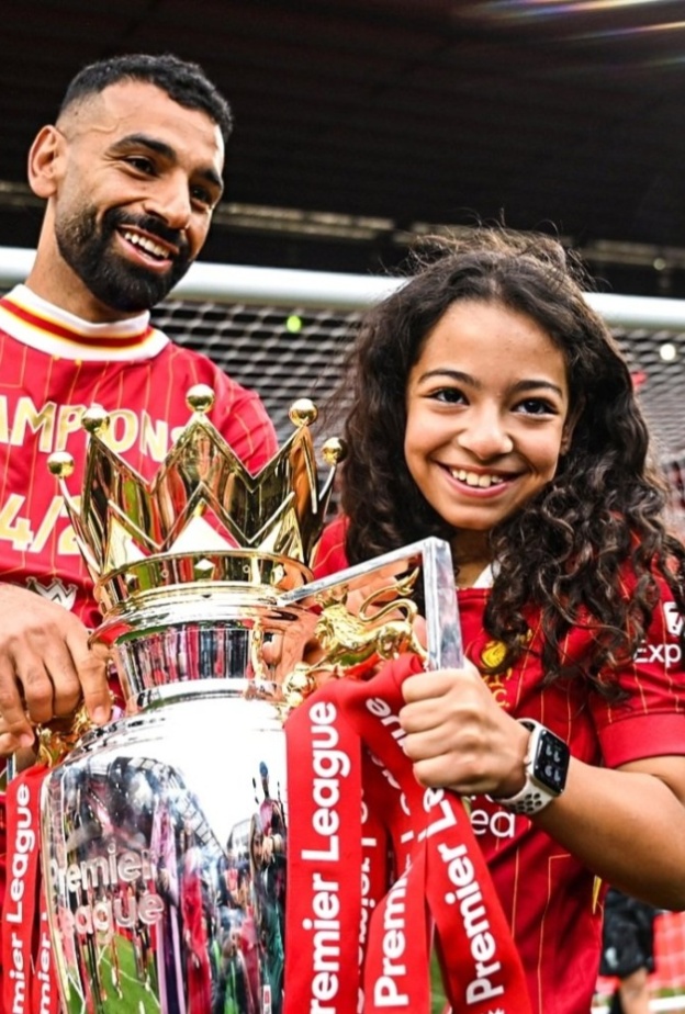 محمد صلاح وابنته
