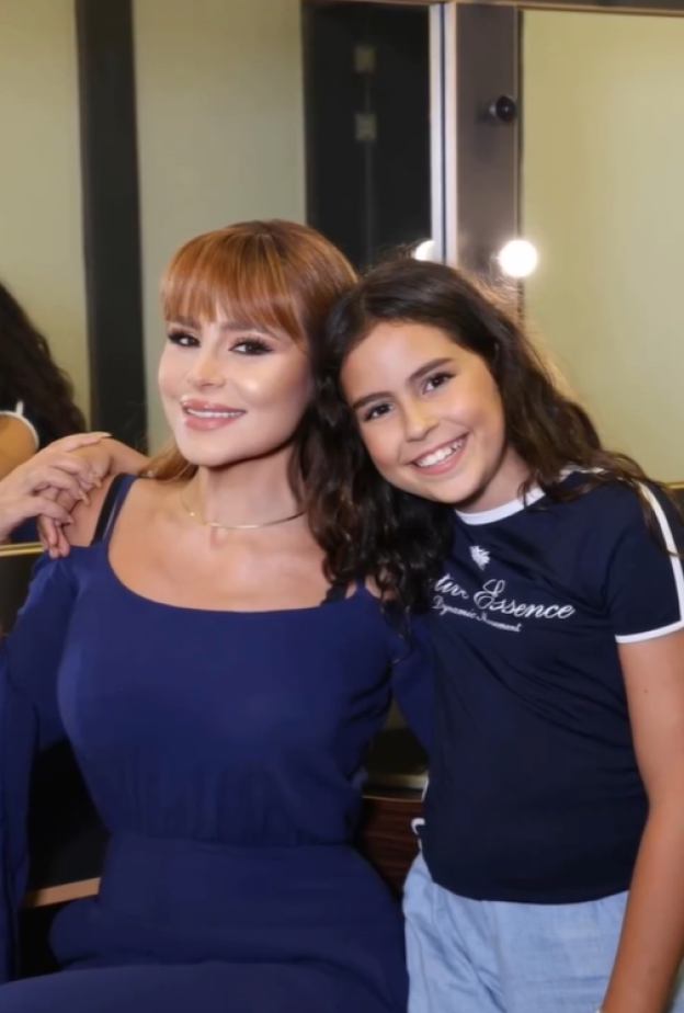 كارول سماحة مع ابنتها تالا