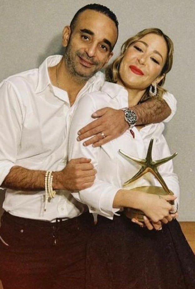 منة شلبي وزوجها