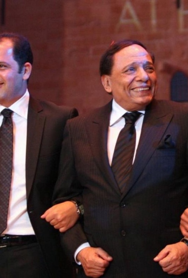 عادل إمام مع رامي ومحمد إمام