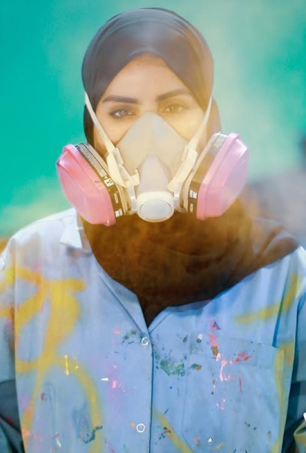  الفنانة نورة بن سعيدان من تصوير الفنان رافع