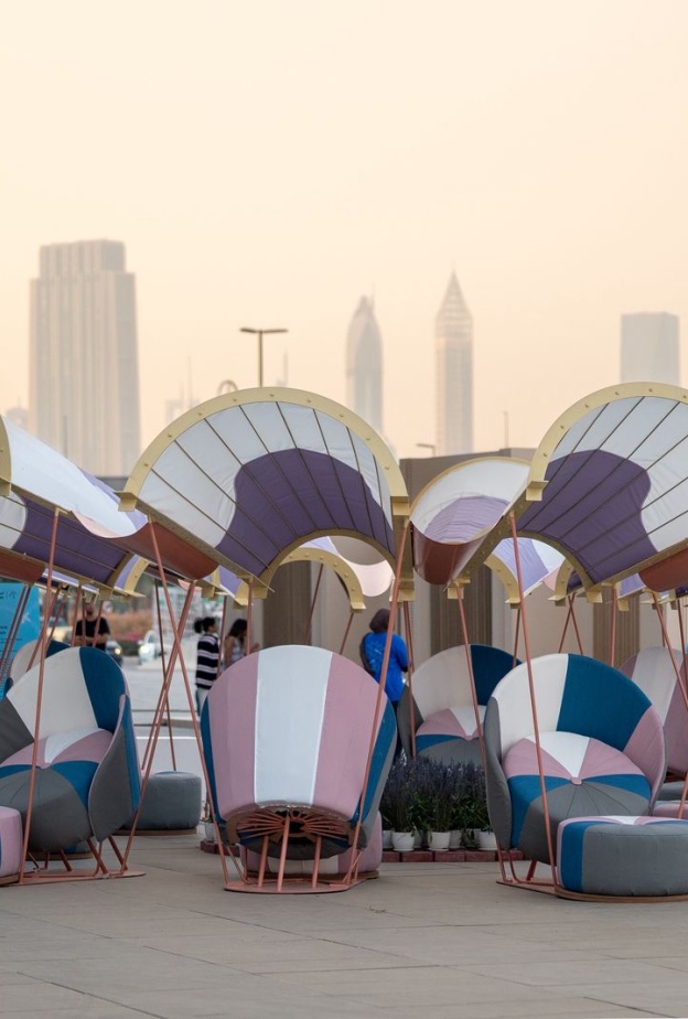 جوهر الفلامنكو جناح الخزامى مشاركة إثراء في أسبوع دبي للتصميم 2025