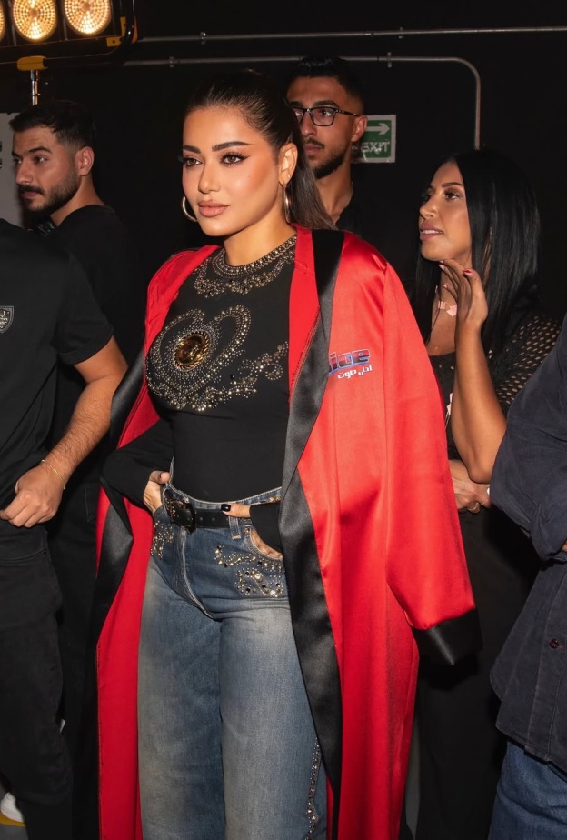 رحمة رياض في كواليس "The Voice"