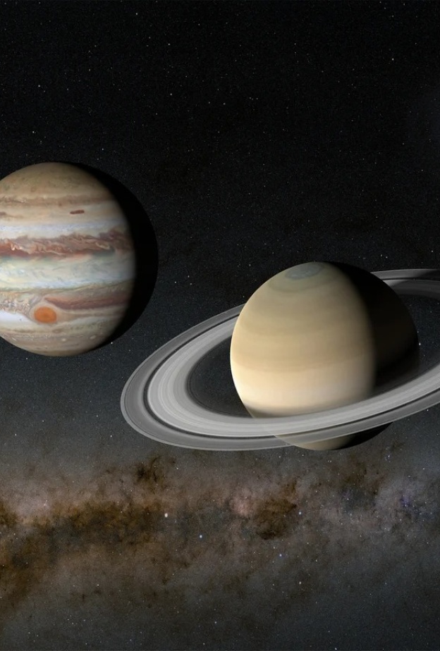 رصد زحل والمشتري بالعين المجردة