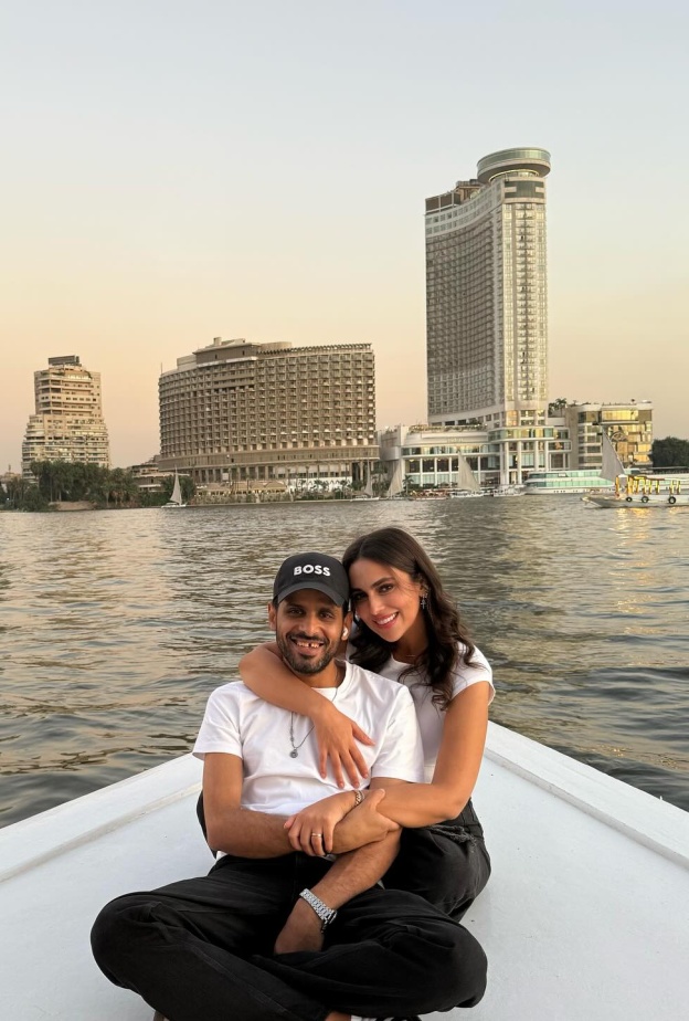 حمدي الميرغني وزوجته 