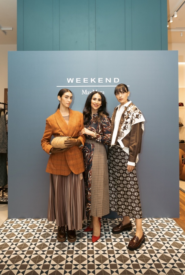 منسقة الأزياء الجوهرة الحاج في افتتاح متجر WEEKEND MAX MARA
