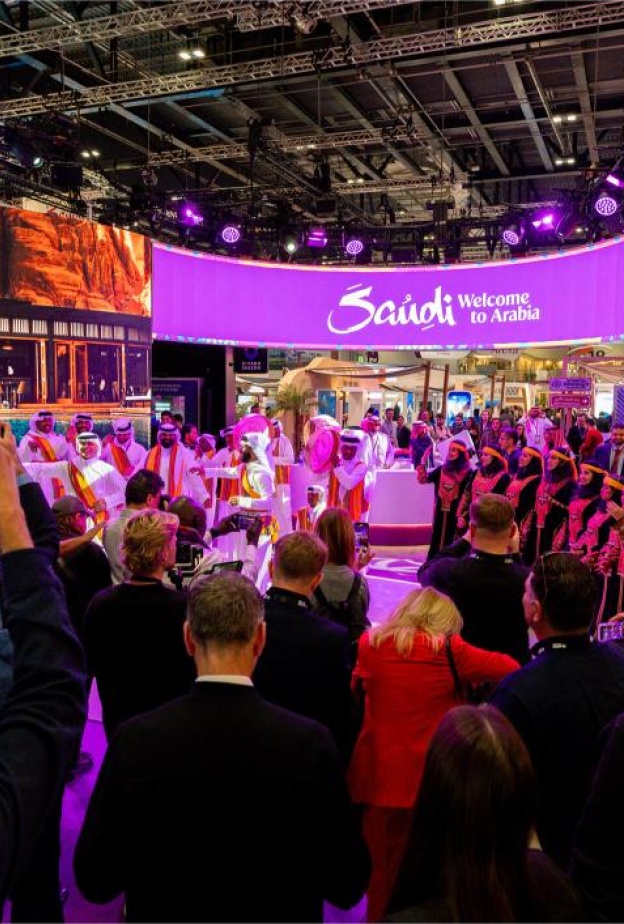 افتتاح الجناح السعودي في معرض لندن السياحي بحضور طاغ لوسائل الإعلام العالمية