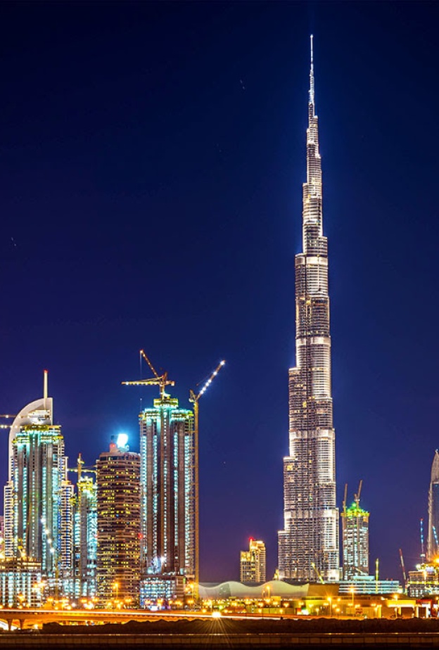 برج خليفة ومنطقة داون تاون دبي- الإمارات العربية المتحدة