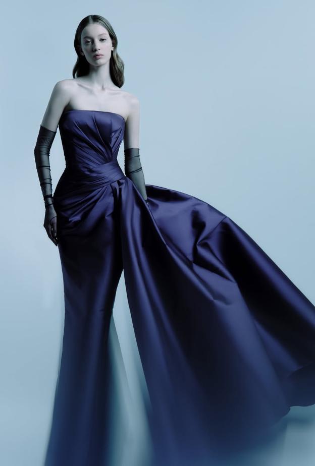 فستان مناسبات لوصيفة العروس توقيع زهير مراد