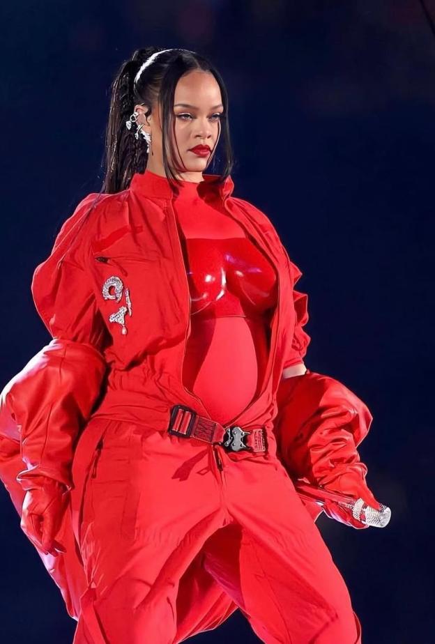 ريهانا خلال فترة حملها