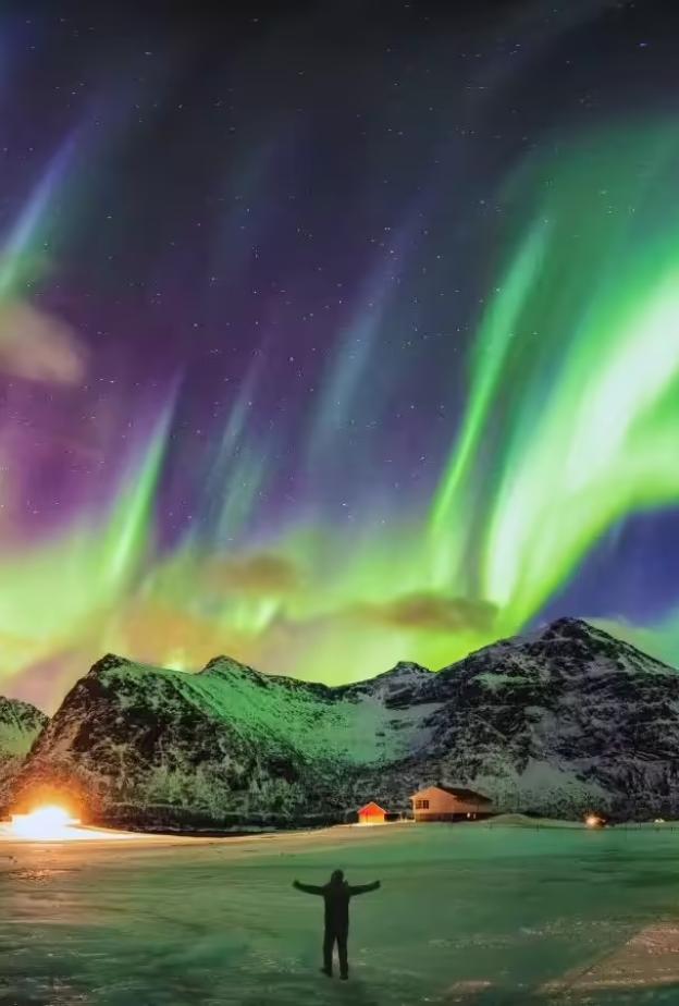 مشاهدة ظاهرة الشفق القطبي في رحلات شهر العسل