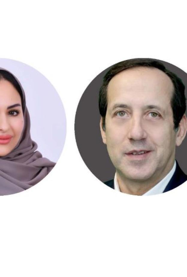 الأميرة الدكتورة أضواء آل سعود والدكتور محمد قنديل 