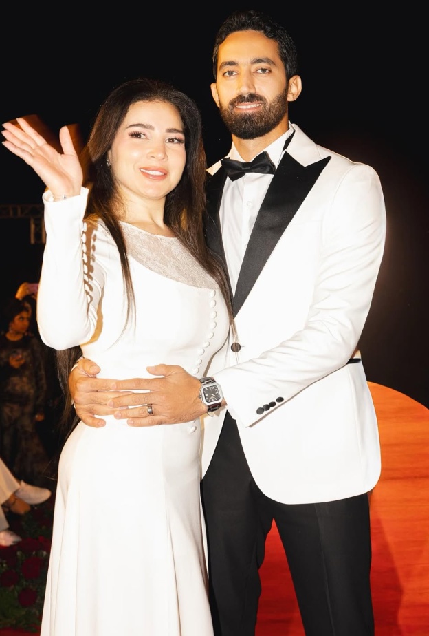 مي عز الدين وزوجها أحمد تيمور