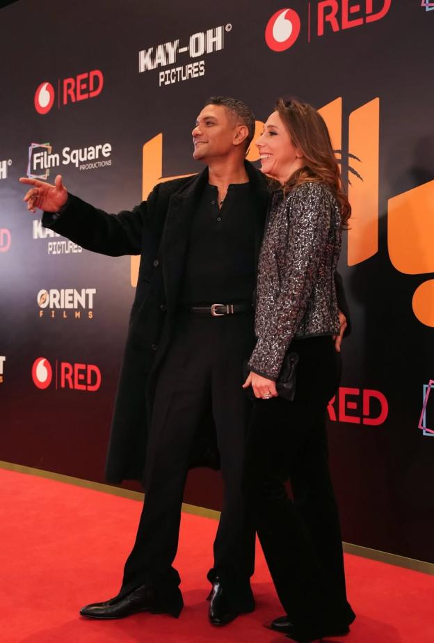 آسر ياسين في عرض فيلمه الجديد