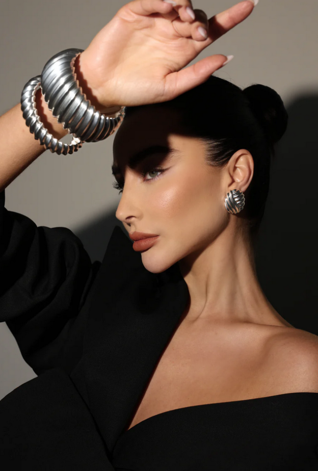 أقراط IXV5S Small Earring Silver  من VALÉRE