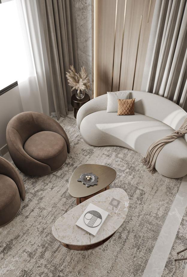 الأثاثات ذات الأشكال المنحنية