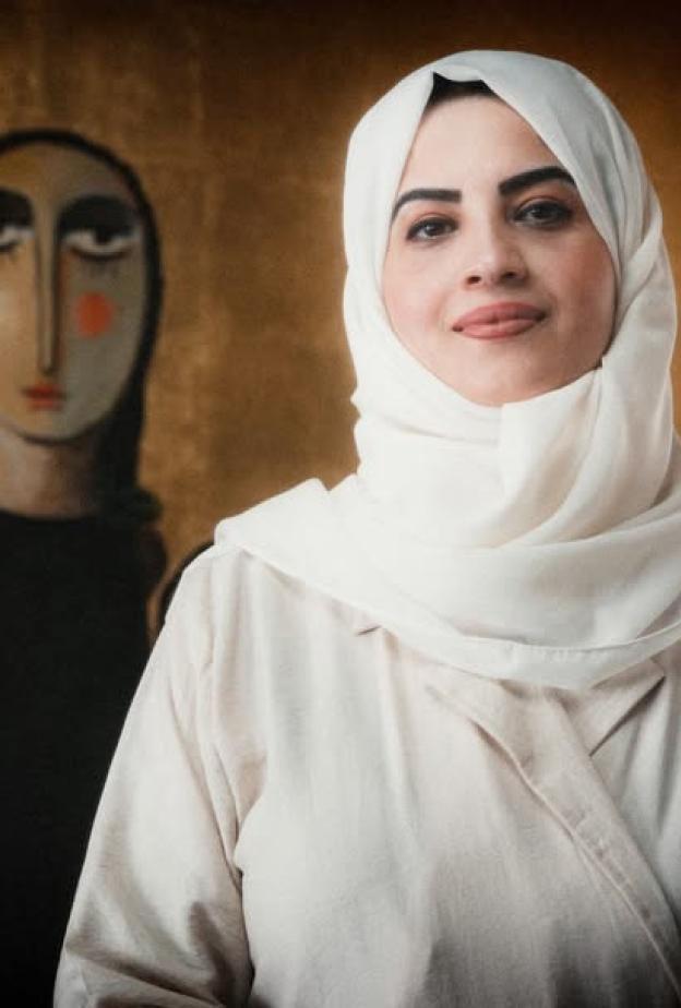 تغريد البقشي أسست مساحة تغريد للفنون الصورة من حسابها