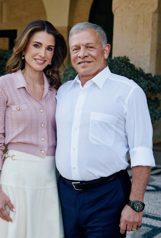 تهنئة رومانسية من الملكة رانيا للملك عبد الله