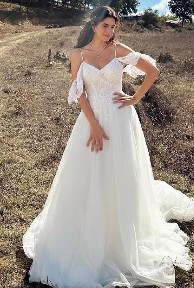 فستان زفاف كارمن بصيبص في مسلسل ليل