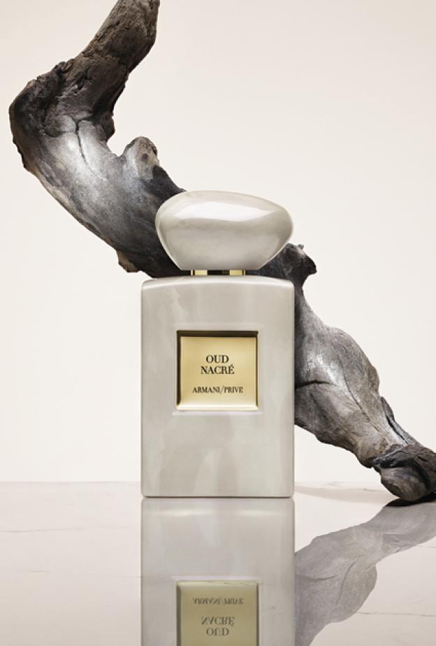 أرماني بريفيه تطلق عطر OUD NACRÉ الجديد بتركيبة فاخرة تمزج بريق اللؤلؤ بعمق العود