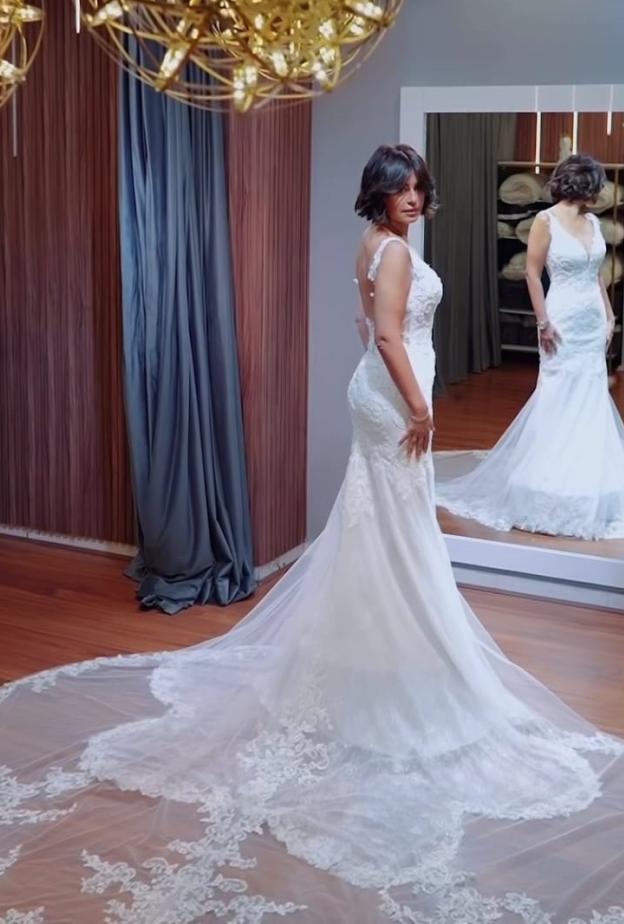 فستان منة فضالي في الإطلالة العرائسية