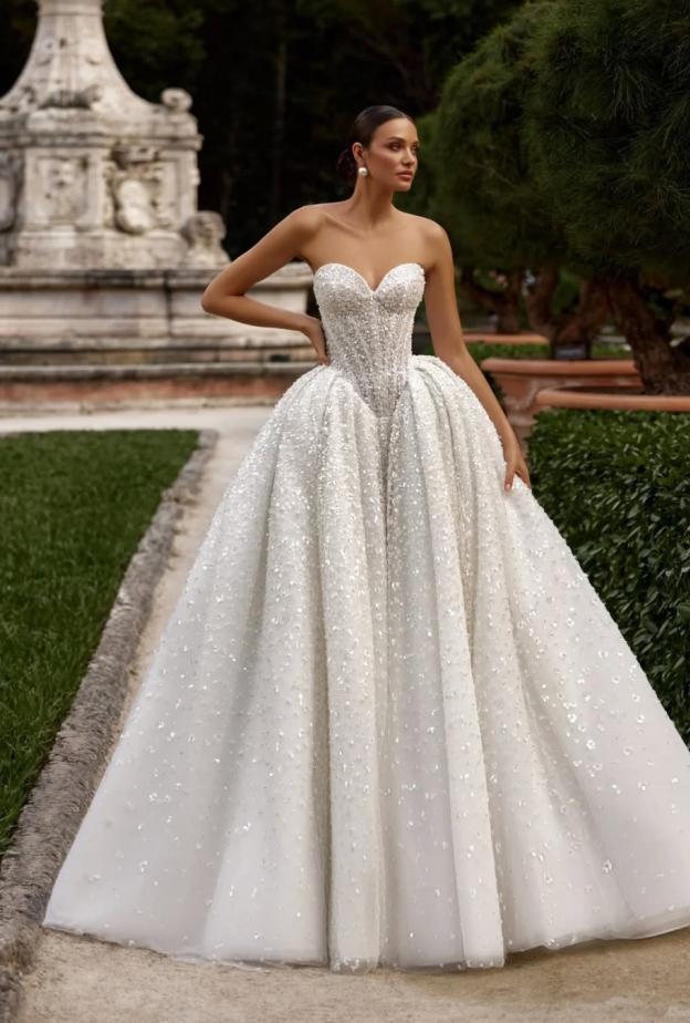 فستان زفاف بالباييت الناعم من دار أوسكانا موكا