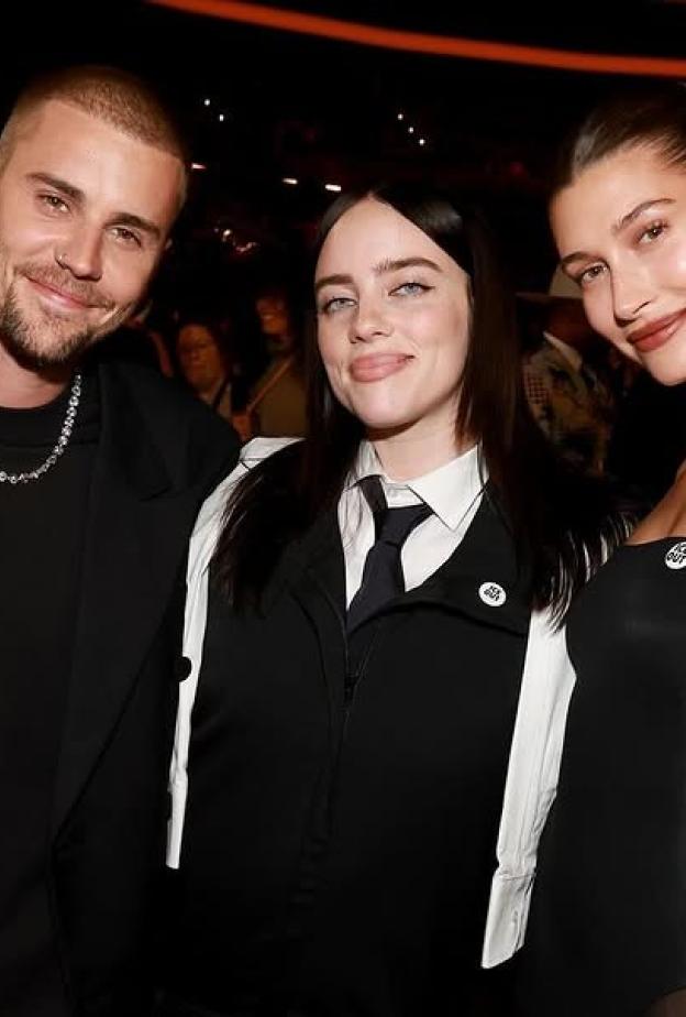 جاستن بيبر وهايلي بالدوين وبيلي إيليش