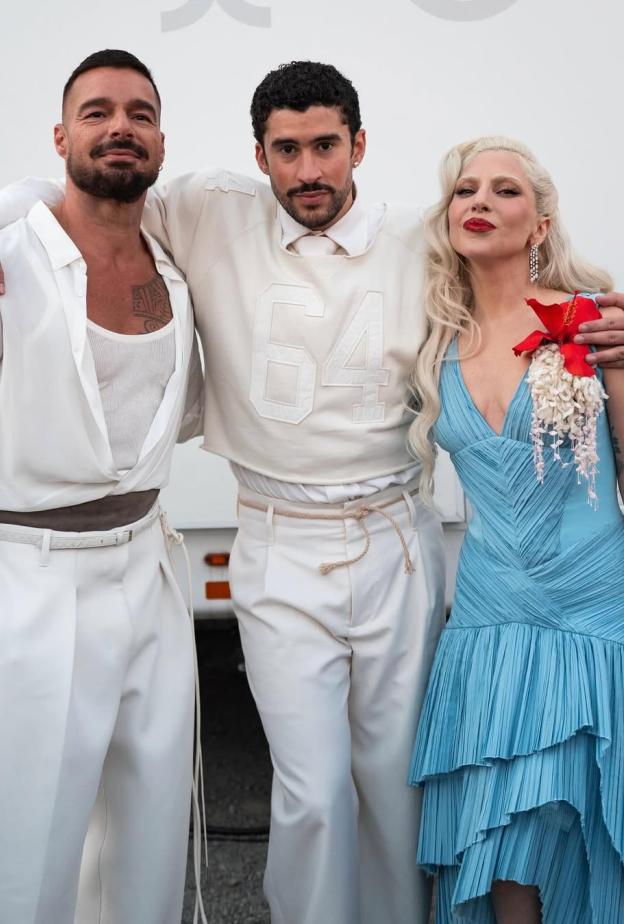 باد باني وليدي غاغا وريكي مارتن