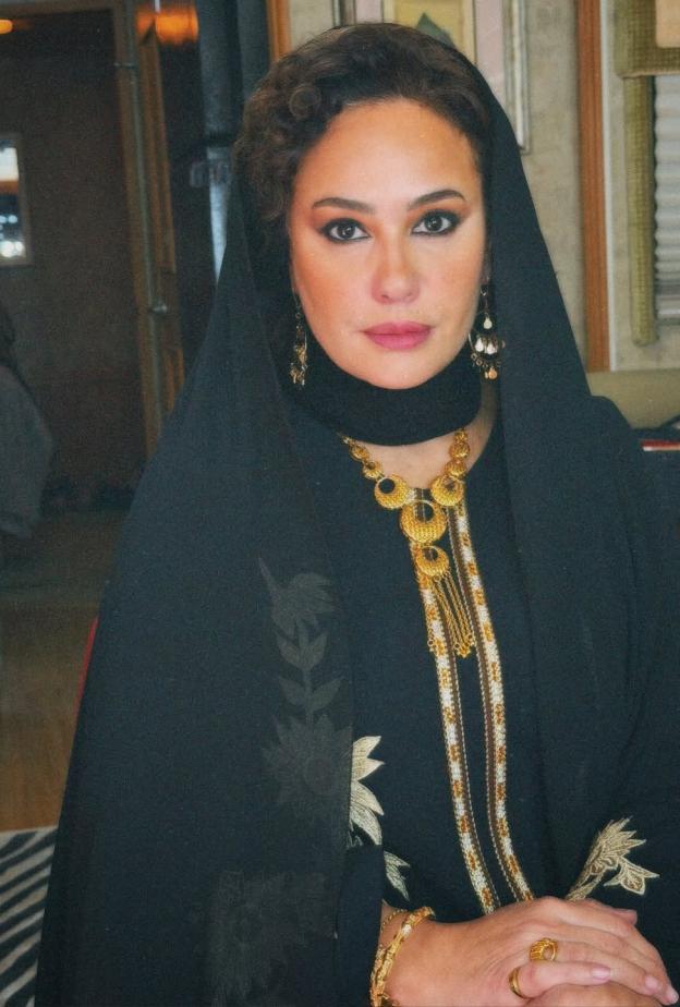 هند صبري في كواليس المسلسل