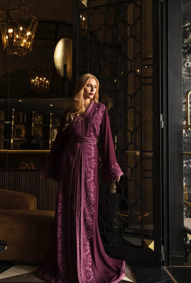 رقي تصميم القفطان من بشرى فيلالي الحلو