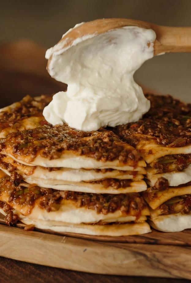 وصفة فطيرة اللحم التركية قيصري ياجلاماسي