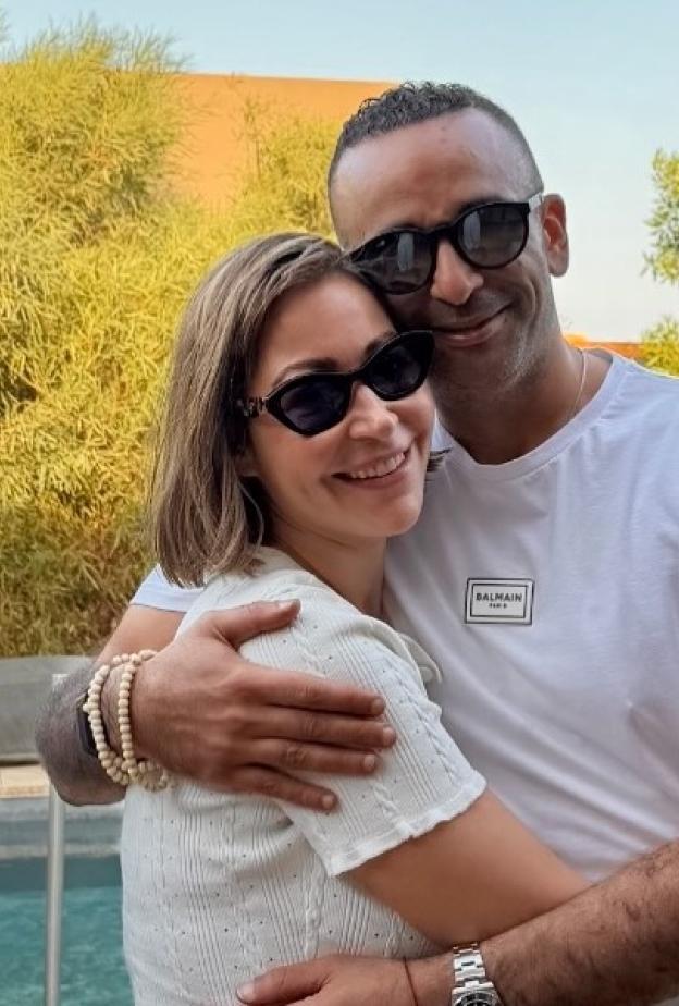 منة شلبي وزوجها