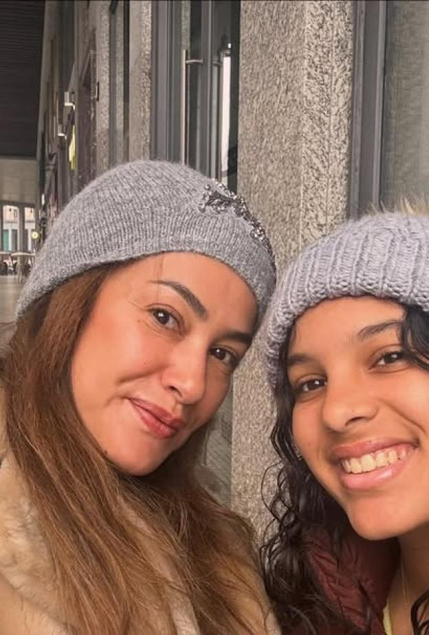 هند صبري وابنتها