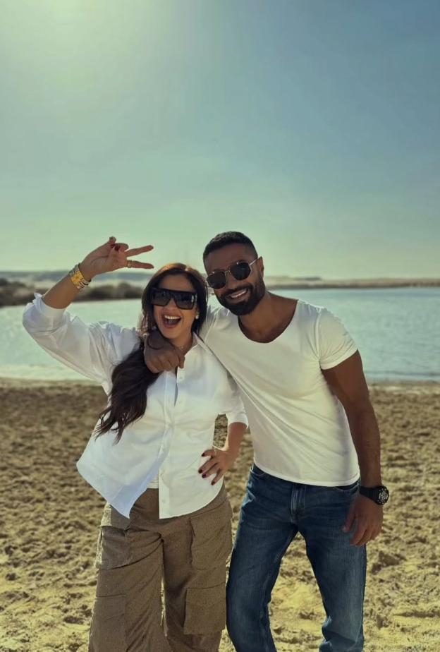 ياسمين عبد العزيز وكريم فهمي