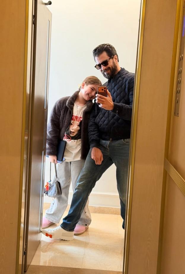 معتصم النهار وابنته