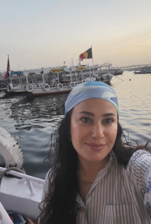 هند صبري في رحلة نيلية
