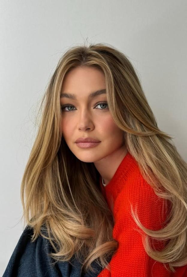 جيجي حديد تتصدّر صيحات الجمال بصبغات الشعر الأشقر في الربيع