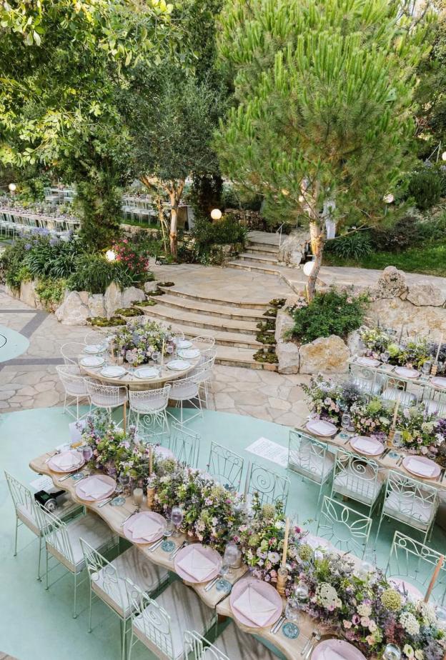 ألوان هادئة لحفل زفاف أنيق تنظيم باتريسيا غزارة