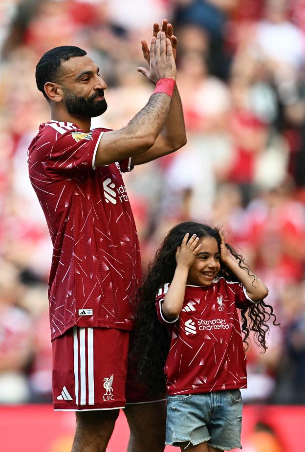 محمد صلاح وابنته كيان