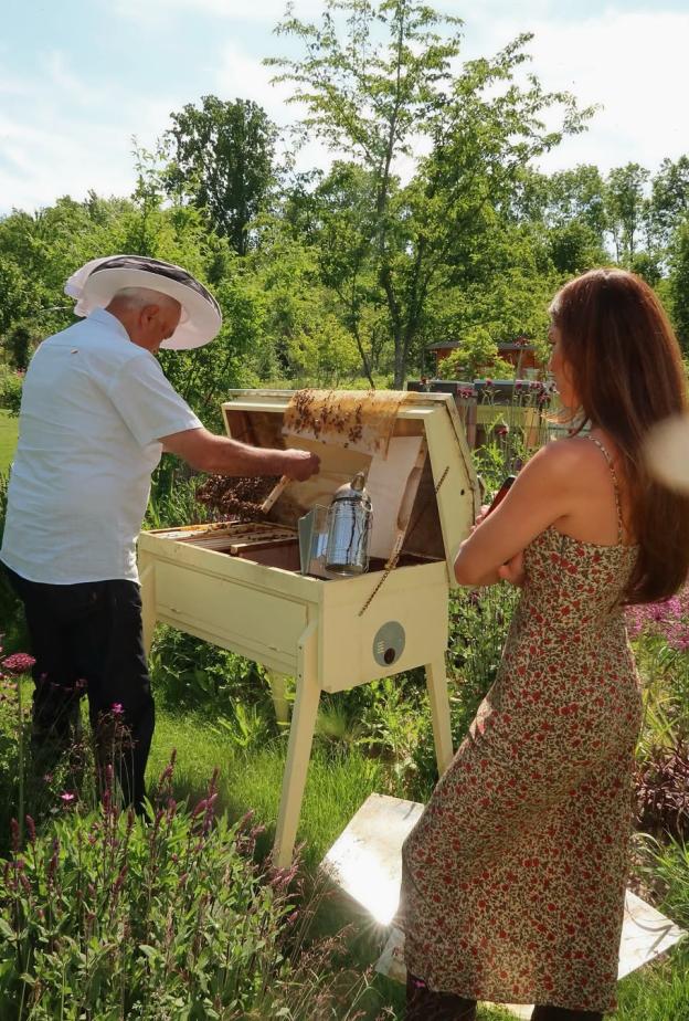 Negin & Father Bee Garden 