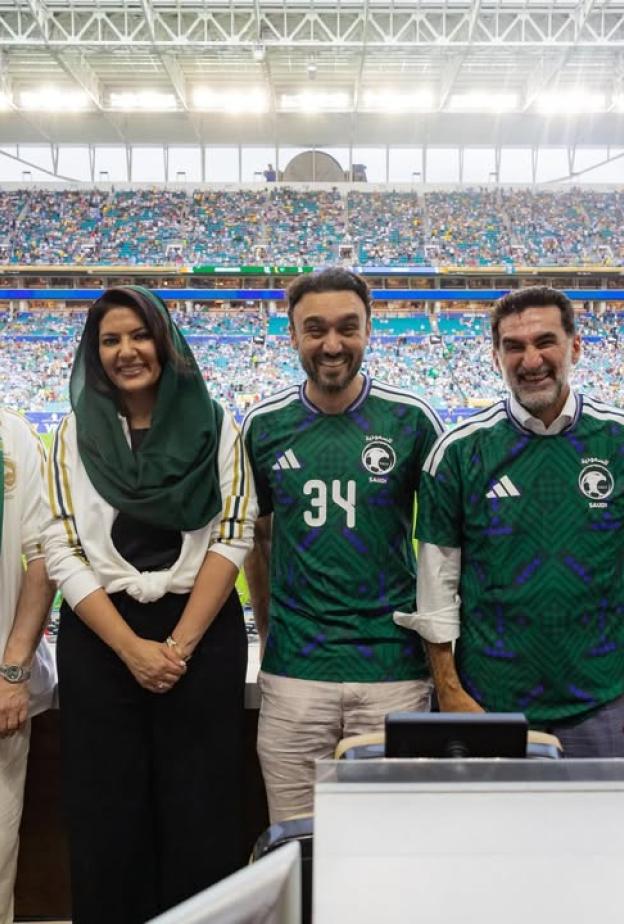 الأميرة ريما بنت بندر تفتخر بأداء المنتخب السعودي في افتتاح مشواره المونديالي في كأس العالم