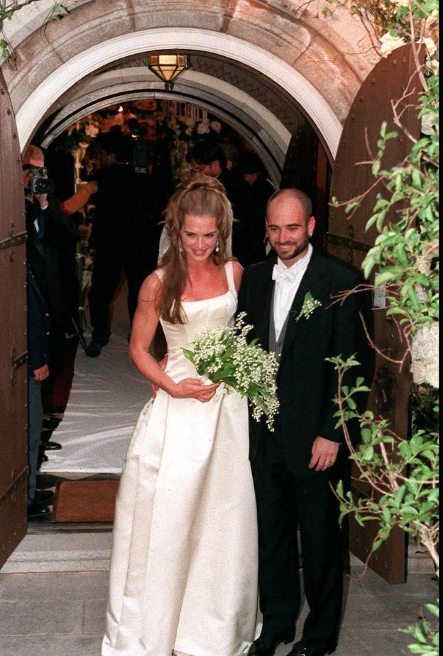 بروك شيلدز Brooke Shields وأندريه أغاسي Andre Agassi