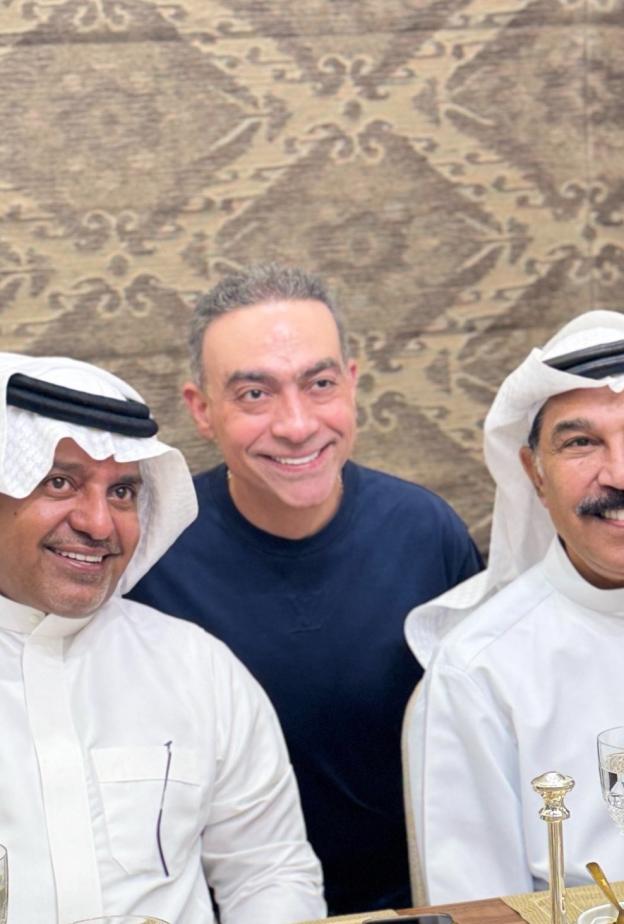 حفل غداء يجمع راشد الماجد وعبدالله الرويشد