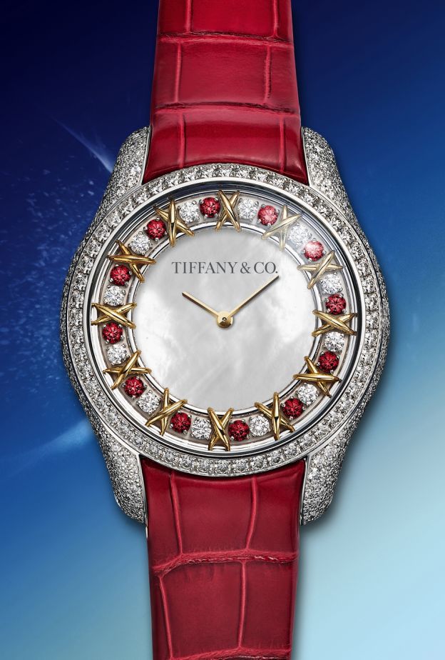 Sixteen Stone Ruby watch by Tiffany