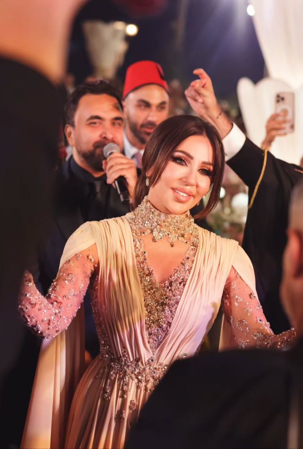 رابعة الزيات في حفل زفاف ابنها