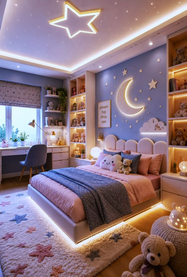 إضاءات مميزة في غرفة طفلك