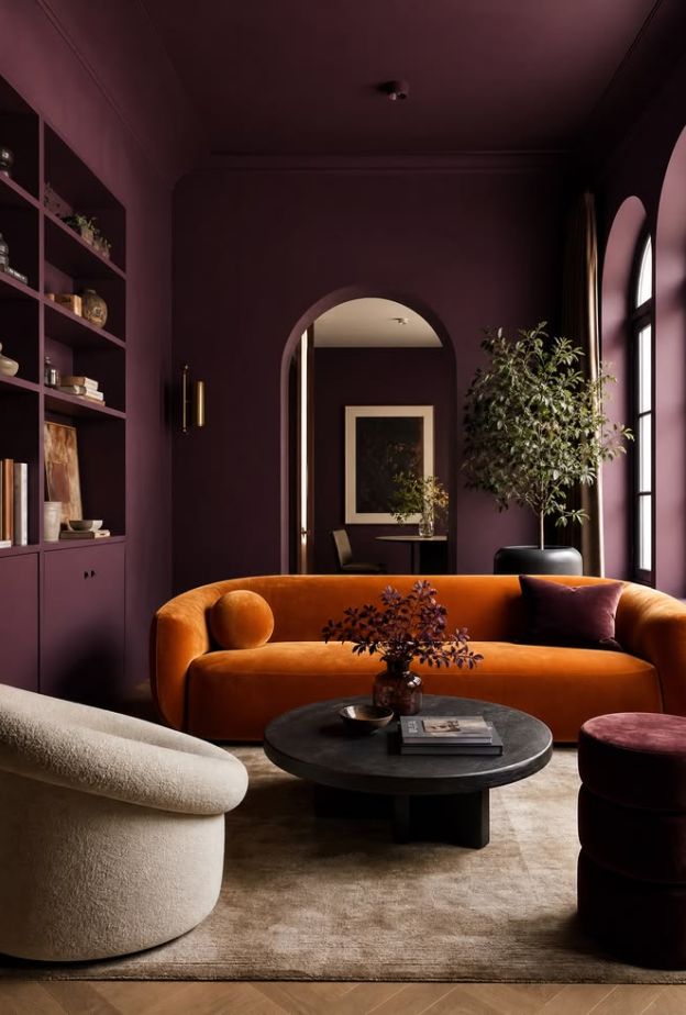 صيحة غمر اللون  Color Drenchingالتي تعتمد على استخدام اللون نفسه