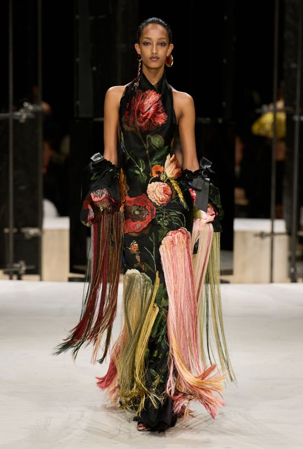 فستان بطبعة زهور فينتج من ‏Givenchy
