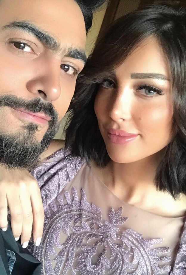 تامر حسني وبسمة بوسيل