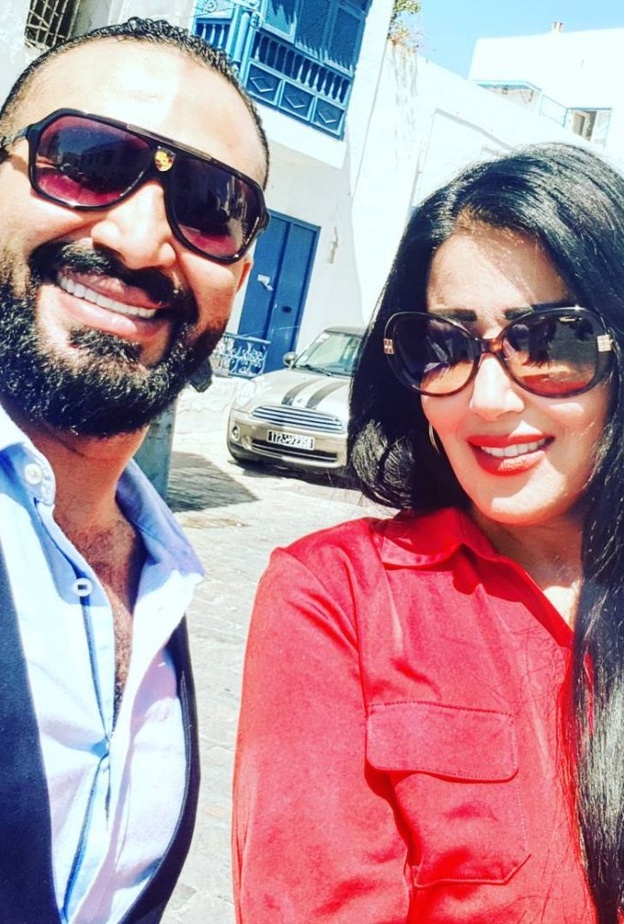 سمية الخشاب مع أحمد سعد